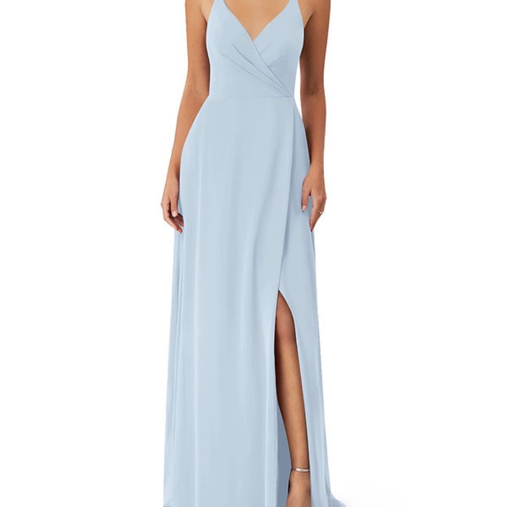 Azazie Davis Bridesmaid Dress in Mist Blue